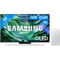 Koop Samsung OLED 4K 48S90D (2024) + Samsung HW-S701D Wit (2024) voor laagste prijs