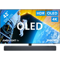 Koop Philips 42OLED809 - Ambilight (2024) + JBL Bar 300 Zwart voor laagste prijs