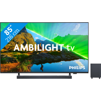 Koop Philips 85PUS8309 - Ambilight (2024) + JBL Bar 800 Zwart voor laagste prijs