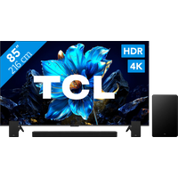 Koop TCL 85" QLED P71K 4K (2025) + TCL Q85H PRO voor laagste prijs