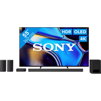 Koop Sony 55'' Bravia 8 OLED 4K (2024) + Sony Bravia Theatre System 6 Zwart voor laagste prijs