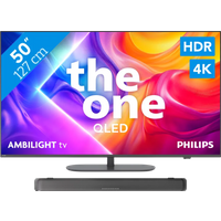 Koop Philips Ambilight 50'' PUS9000 QLED 4K (2025) + Philips TAB5109 voor laagste prijs