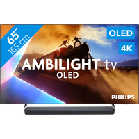 Koop Philips Ambilight 65'' OLED760 4K (2025) + JBL Bar 300 M2 Zwart voor laagste prijs