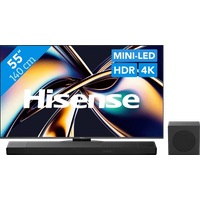 Koop Hisense 55'' ULED Mini-Led U8Q (2025) + Hisense AX3120Q voor laagste prijs
