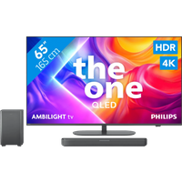 Koop Philips Ambilight 65'' PUS9000 QLED 4K (2025) + Philips TAB5309 voor laagste prijs